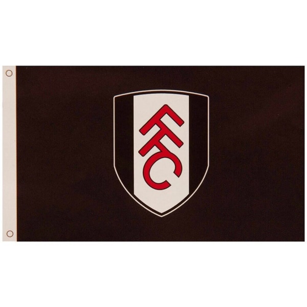 Fulham FC Crest Flag One Size Svart/Vit/Röd Black/White/Red One Size