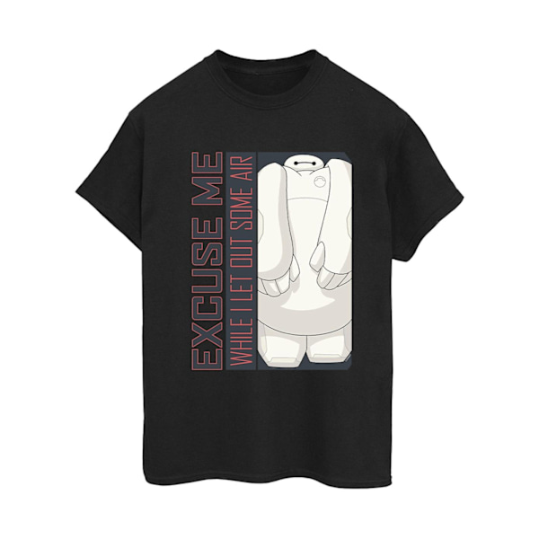 Disney Dam/Damer Big Hero 6 Baymax Excuse Me Some Air Cotto Black S