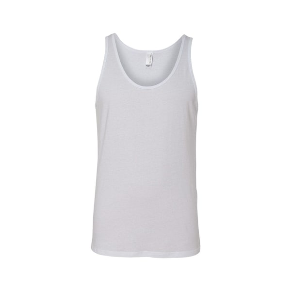 Canvas Vuxen Unisex Jersey Ärmlös Tank Top M Vit White M