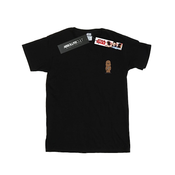 Star Wars Pojkar Chewbacca Brösttryck T-shirt 5-6 År Svart Black 5-6 Years