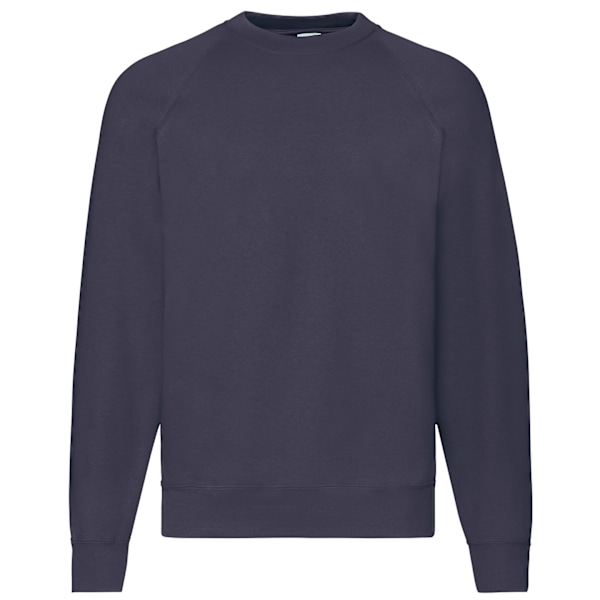 Fruit Of The Loom Classic 80/20 Raglan Sweatshirt L Deep N Deep Navy L