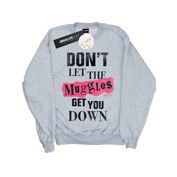 Harry Potter Muggles Clippings Sweatshirt S Sports Grey för män Sports Grey S