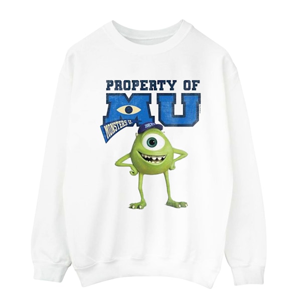 Disney Herr Monsters University Property Of MU Mike Sweatshirt White M