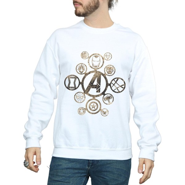 Marvel Herr Avengers Infinity War Ikoner Sweatshirt M Vit White M