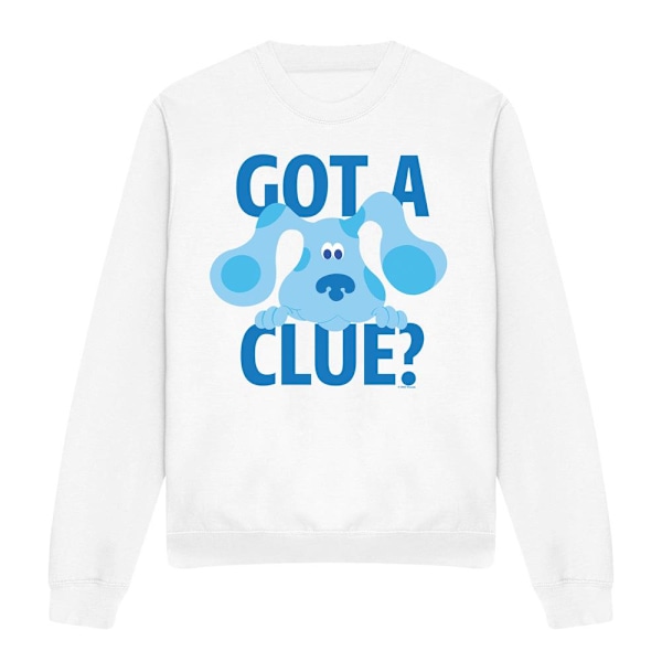 Blue´s Clues Unisex Vuxen Get A Clue Sweatshirt M Vit White M