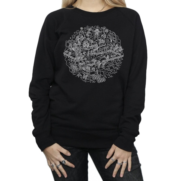 Star Wars Dam/Damer Jul Dödsstjärnan Sweatshirt M Svart Black M