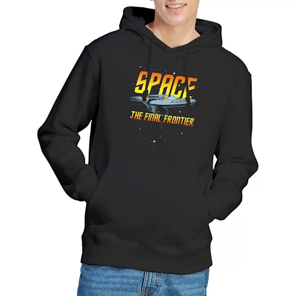 Star Trek Herr Space Hoodie M Svart Black M