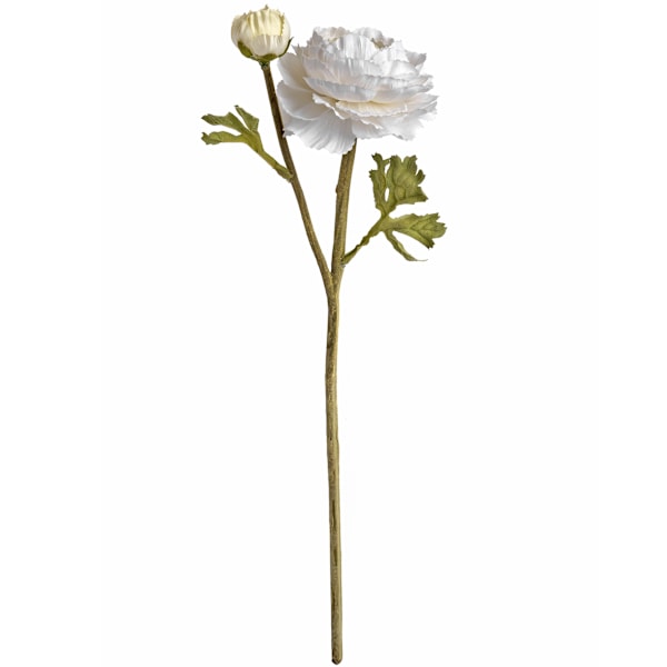 Hill Interiors Konstgjord Ranunkel Spray En Storlek Vit White One Size