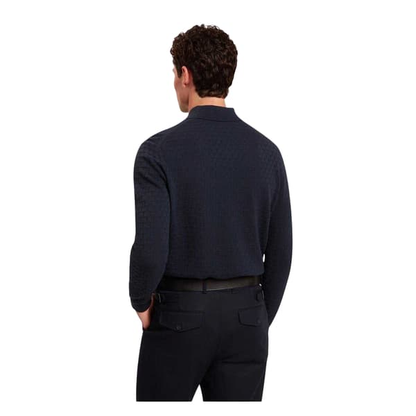 Ted Baker Kortärmad Pikétröja för Herr S Marinblå Navy S