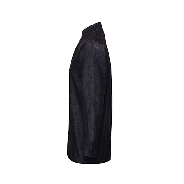 Premier Unisex Vuxen Wrap Over Långärmad Kockjacka XS Svart Black Denim XS