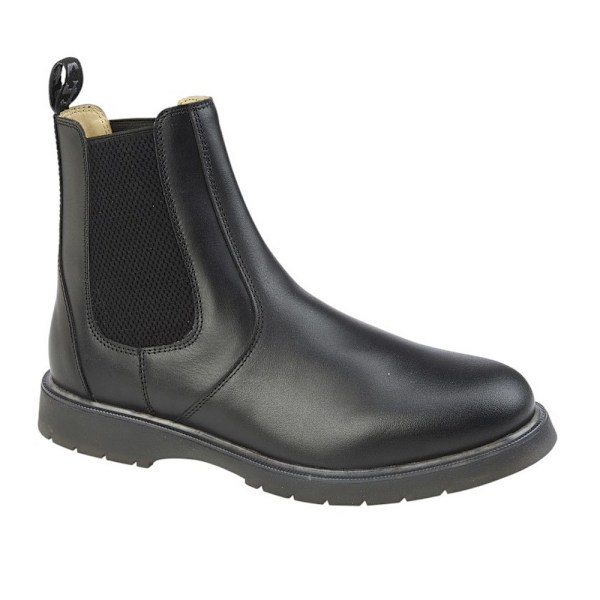 Grafters Herr Läder Chelsea Boots 4 UK Svart Black 4 UK