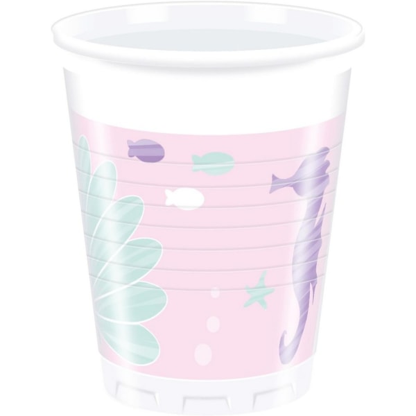 Underwater World Party Cup (8-pack) One Size Rosa/Grön/Lila Pink/Green/Purple One Size