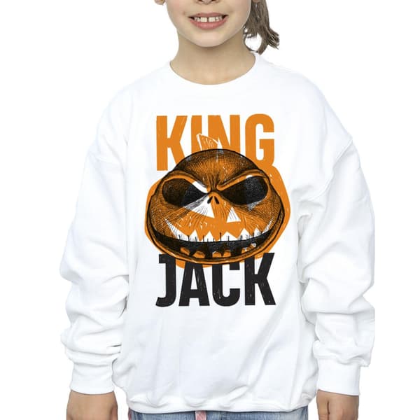 Disney Flickor The Nightmare Before Christmas King Jack Tröja White 3-4 Years