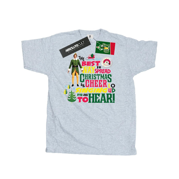 Elf Herr Julstämning T-shirt 3XL Sports Grey Sports Grey 3XL