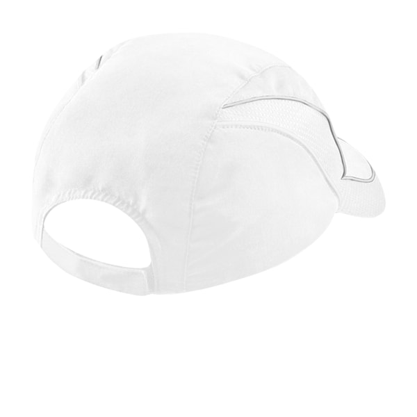 Beechfield Coolmax® Flow Mesh Baseball Cap / Huvudbonad En Storlek White One Size