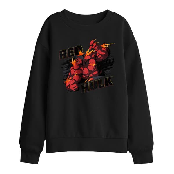 Marvel Comics Barn/Kids Red Hulk Fire Tröja 7-8 År Black 7-8 Years