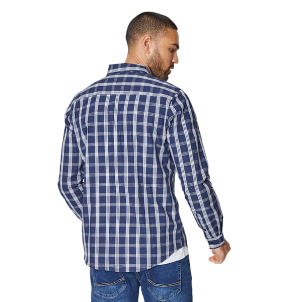 Burton Classic Checked Long-Sleeved Shirt M Navy Navy M