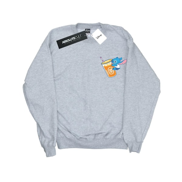 Disney Girls Lilo And Stitch Drink Sweatshirt 5-6 år Sport Sports Grey 5-6 Years