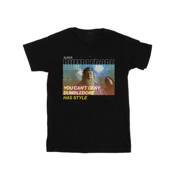 Harry Potter T-shirt i Dumbledorestil för män XXL Svart Black XXL