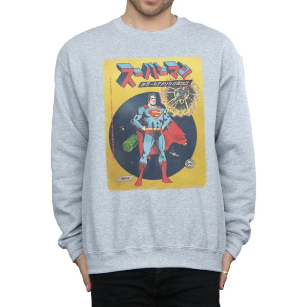 DC Comics Män Superman International Cover Sweatshirt M Sports Sports Grey M
