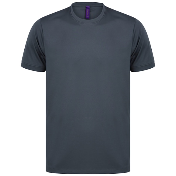 Henbury HiCool Performance T-shirt L Charcoal för män Charcoal L