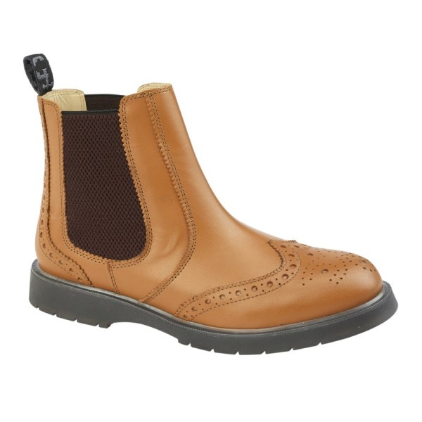 Grafters Herr Läder Chelsea Boots 11 UK Tan Tan 11 UK