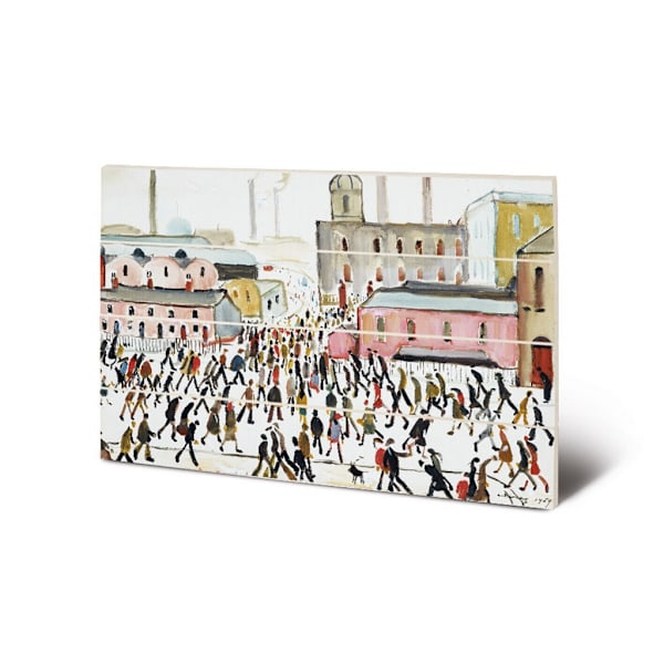 L.S. Lowry Going To Work 1959 Plack 40cm x 59cm Multifärgad Multicoloured 40cm x 59cm