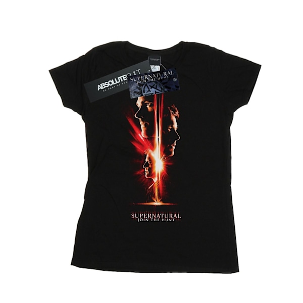 Supernatural Dam/Kvinnor Dawn Of Darkness Bomull T-Shirt S Svart Black S