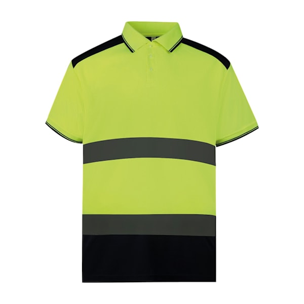 Yoko Hi-Vis Poloskjorta XL Gul/Marinblå Yellow/Navy XL