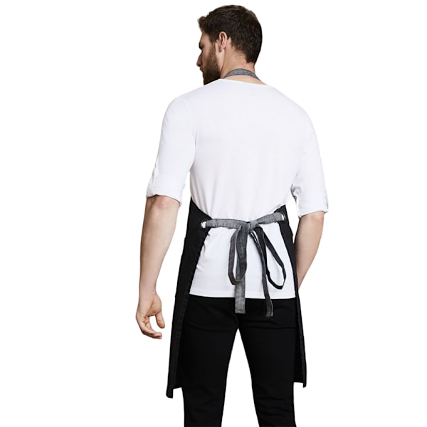 Premier District Haklappsförkläde One Size Svart Denim Black Denim One Size