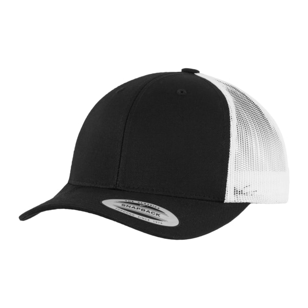 Flexfit Unisex Adult Retro Trucker Cap One Size Svart/Vit Black/White One Size