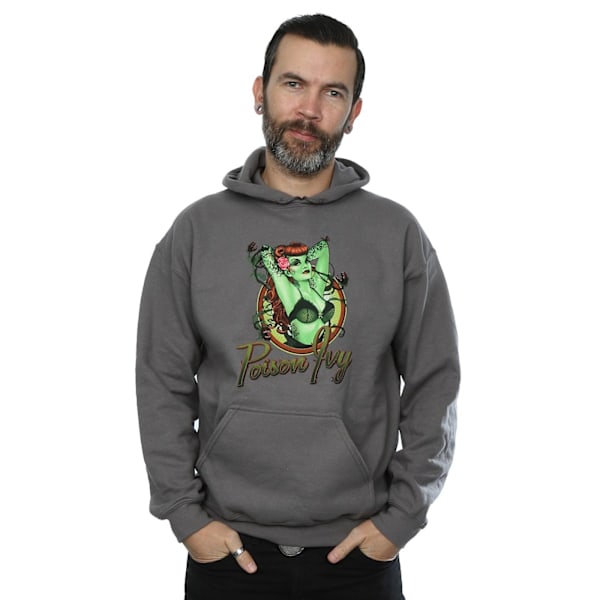 DC Comics Herr DC Bombshells Poison Ivy Badge Hoodie M Charcoal Charcoal M