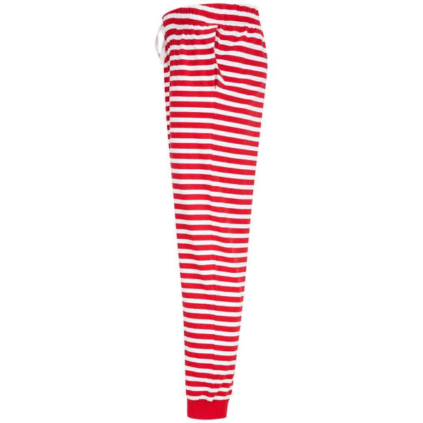 SF Unisex Vuxen Stripe Cuffed Lounge Pants XL Röd/Vit Red/White XL