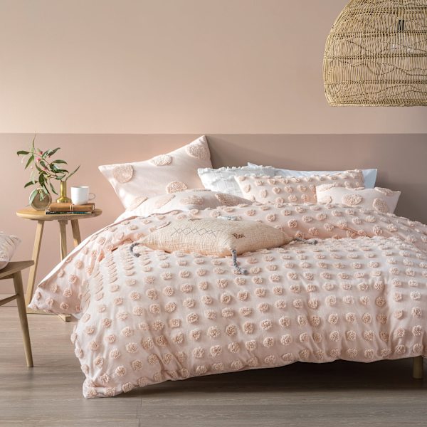 Linen House Haze Påslakan Set King Peach Peach King