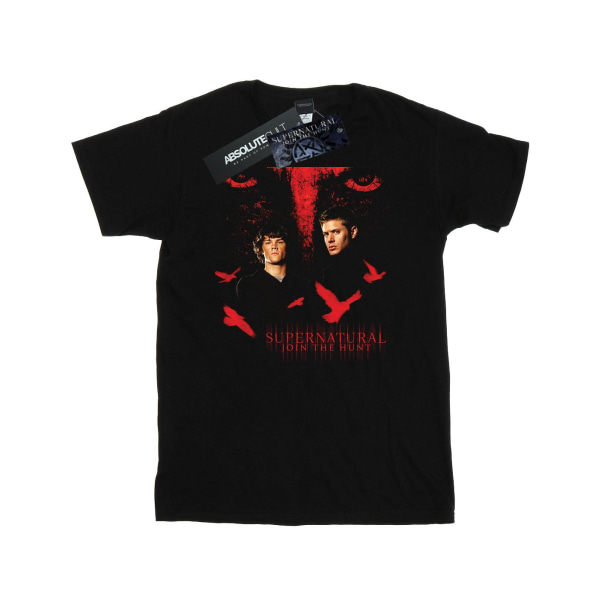 Supernatural Mens Crow Eyes T-shirt XXL Svart Black XXL