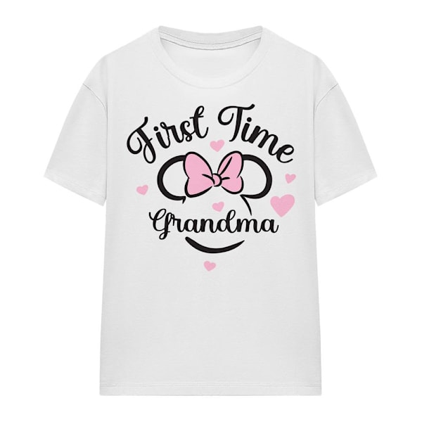 Minnie Mouse Unisex Vuxen Förstagångs-mormor T-Shirt S Vit White S