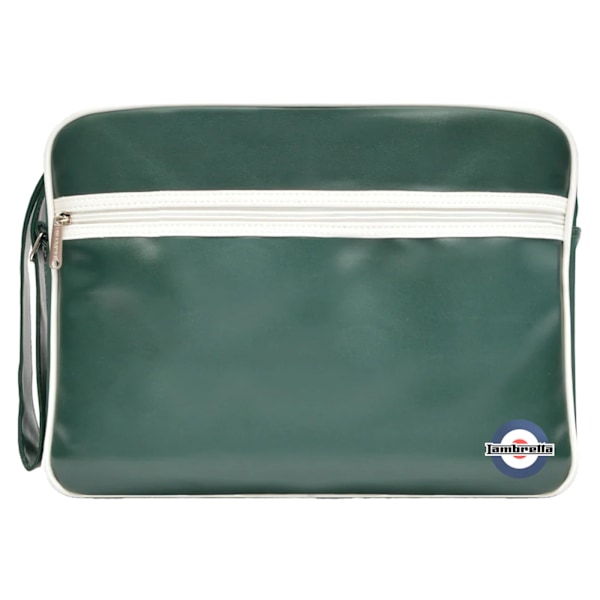 Lambretta Unisex Retro Väska En Storlek Mörkgrön/Vit Dark Green/White One Size