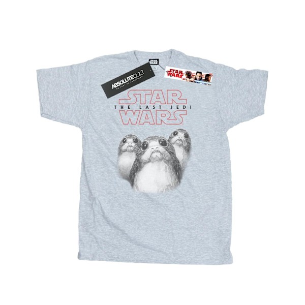 Star Wars: The Last Jedi Porg bomullströja för män 3XL Sports Grå Sports Grey 3XL