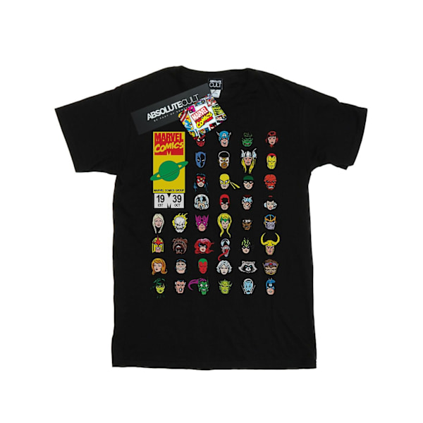 Marvel Boys Marvel Comics Heads Cover T-Shirt 9-11 år Svart Black 9-11 Years