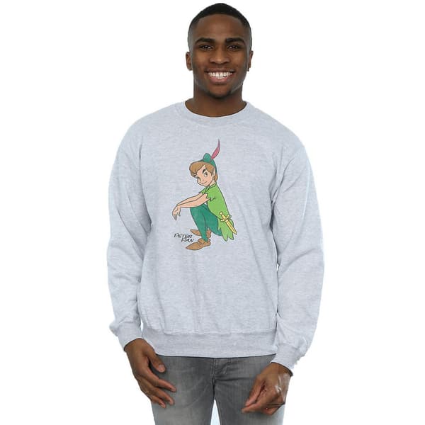 Peter Pan Herr Klassisk Sweatshirt S Ljusgrå Heather Grey S