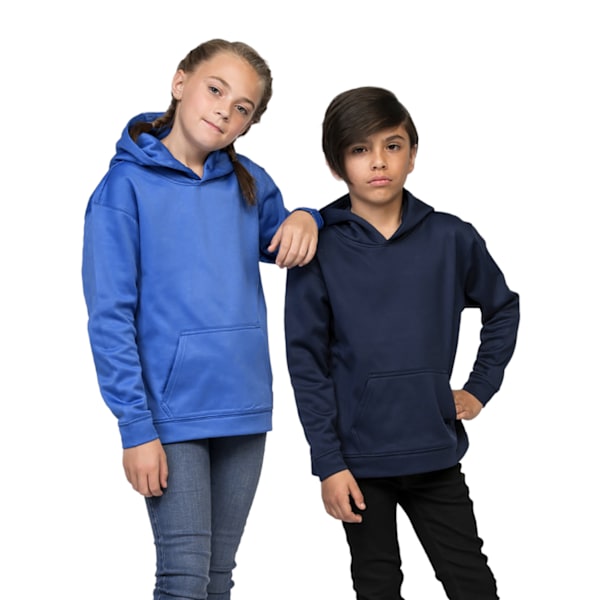 AWDis Just Hoods Barn Sport Polyester Hoodie 12-13 År Oxfor Oxford Navy 12-13 Years