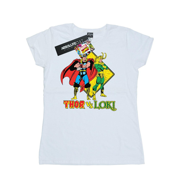 Marvel Dam/Kvinnor Thor Vs Loki Bomull T-Shirt L Vit White L