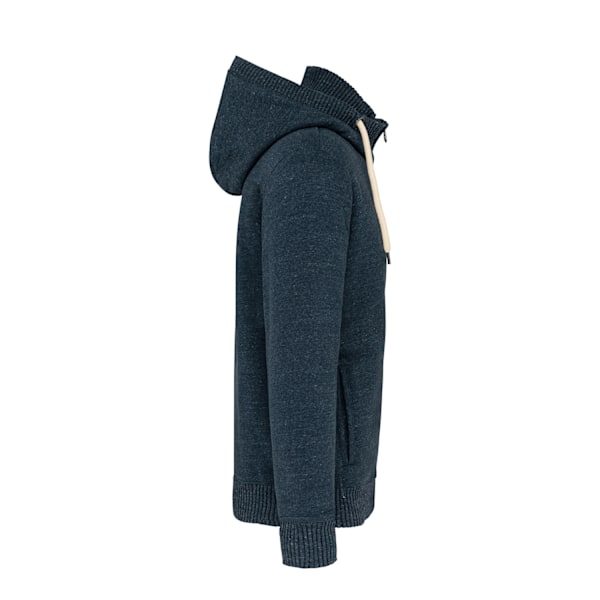 Kariban Herr Vintage Heather Sherpa Fodrad Fleecejacka S Night Night Blue S
