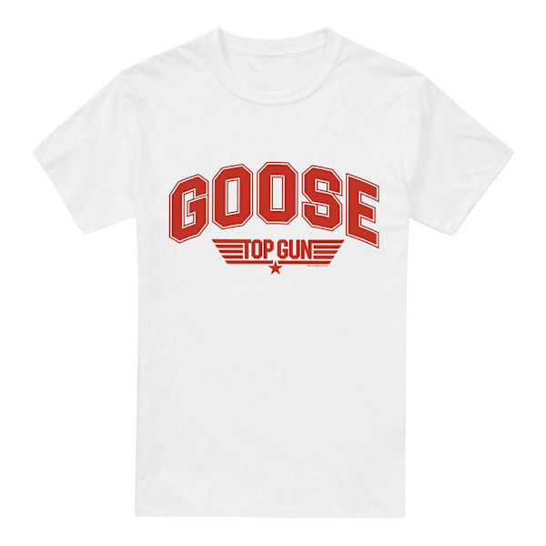 Top Gun Herr Goose Varsity T-Shirt 4XL Vit White 4XL