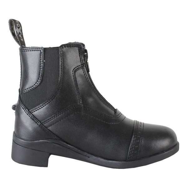 Saxon Childrens/Kids Syntovia Zip Paddock Boots 2 UK Black Black 2 UK