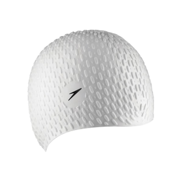 Speedo Unisex Vuxen Bubble Badmössa One Size Vit White One Size
