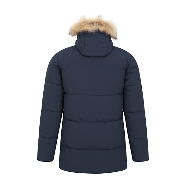 Mountain Warehouse Mens Fern Vattenavvisande Vadderad Parka L Marinblå Navy L