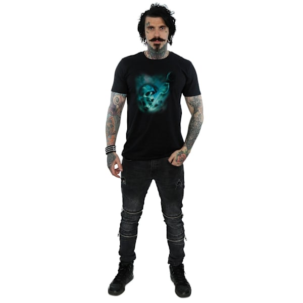 Harry Potter Män Voldemort Dark Mark Mist T-Shirt 3XL Svart Black 3XL