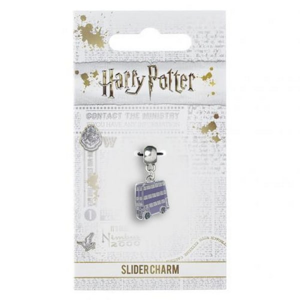 Harry Potter Silver Plated Knight Bus Charm One Size Silver/Lila Silver/Purple One Size