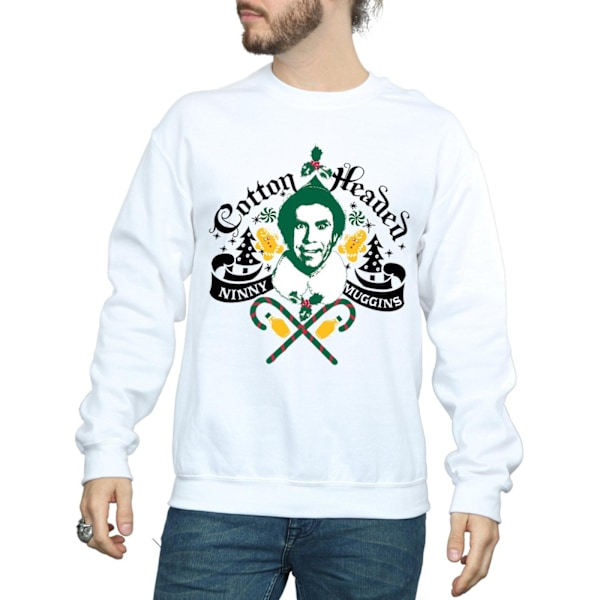 Elf Herr Headed Ninny Muggins Sweatshirt M Vit White M